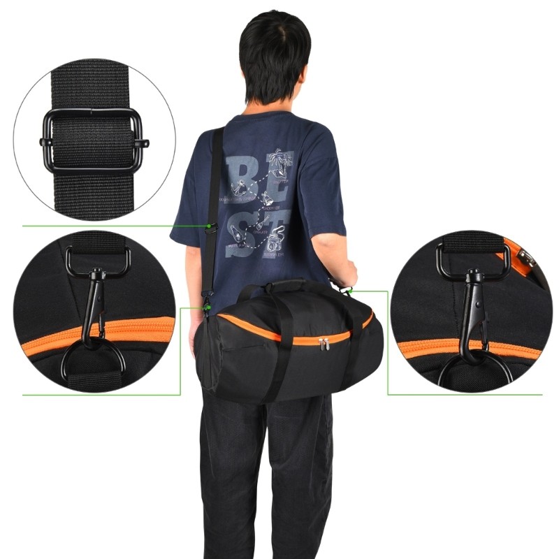 Char Túi đựng hấp thụ sốc cho hệ thống âm thanh Boombox 4 Polyester nhẹ và đóng có khóa kéo an toàn