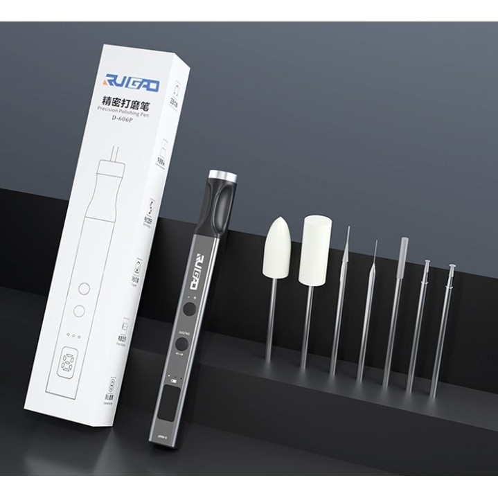 Zhikai D-606P Bút Đánh Bóng Điện Thông Minh Đánh Bóng Cắt Đấm Khắc Không Dây MINI Bo Mạch Chủ Máy Mài
