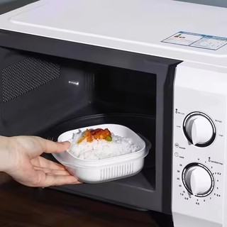 1 / 3 / 5 Cái Hộp Đóng Gói Gạo Hai Lớp - Thực Phẩm Làm Nóng Lò Vi Sóng Rau Quả Hộp Đựng Tươi