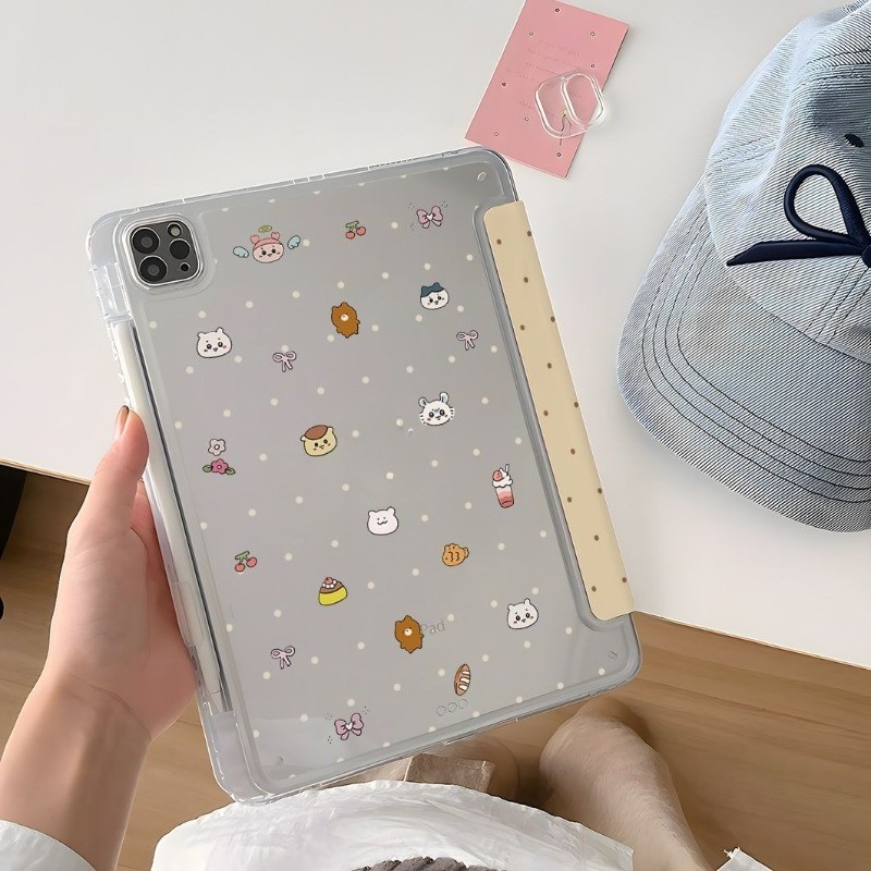Bảo vệ cho ốp lưng ipad Gen5 / 6 air 13 inch Mini4 / 5 / 6 Air4 / air5 thế hệ thứ 10 M4 24S pro11 M2 Air6 M3 Air7 Air2 pro 12.9 Gen7 Gen8 Gen9 air 11 25S A16 gen11th Phim hoạt hình Vỏ máy tính bảng dễ thương
