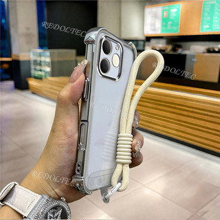 Ốp lưng Realme Note 70 Note 70T Vỏ trong suốt chống sốc có dây buộc 2025 Thiết kế mới Camera Protecion Vỏ điện thoại mềm siêu mỏng Realme Note 70 T