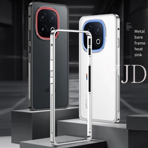 Ốp YJD Cho Vivo IQOO 15 Khung Trần Kim Loại Tản Nhiệt Chống Rơi Vỏ Điện Thoại