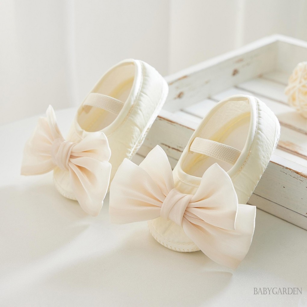 Bé Gái Rửa Tội Giày Và Băng Đô Sáng Bóng Nơ Mary Jane Flats Và Bộ Băng Đô Quấn Tóc