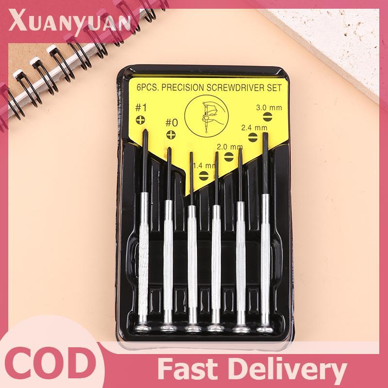XUAN 6 Cái / bộ Bộ Tua Vít Chính Xác Dụng Cụ Đồng Hồ Cho Đồng Hồ Trang Sức Kính Dụng Cụ Sửa Chữa VN