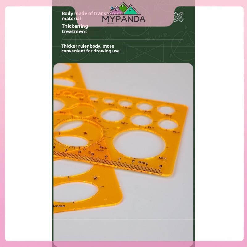 Thước đo hình bầu dục tròn MYPANDA Thước mô hình K Thiết kế bằng nhựa Vẽ nội thất Kiến trúc Master Model Draft Thước.