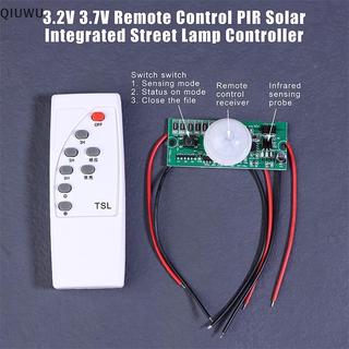 QIUWU 3.2V 3.7V Điều khiển từ xa Bảng mạch cảm biến đèn đường tích hợp năng lượng mặt trời PIR có bộ điều khiển.
