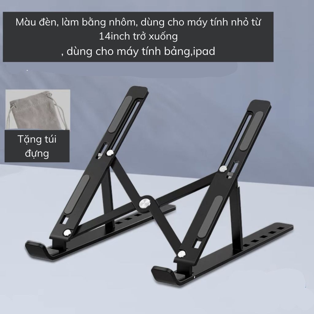 Giá đỡ máy tính điều chỉnh chiều cao - Thiết kế ergonomic, giảm mỏi vai gáy，nhôm N3 ，kèm quạt tản nhiệt