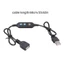 Btsg Hẹn giờ lặp lại Dây nối dài USB 24H Màn hình kỹ thuật số Tiết kiệm điện cho quản lý điện tử gia đình Thiết bị nhà bếp