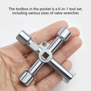 Cutep Portable Crossing Key Cờ lê Bộ cho tủ điều khiển đồng hồ nước Bộ khẩn cấp
