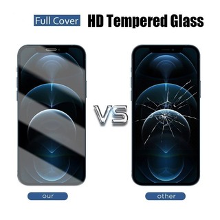 9D Full Cover Kính Cường Lực Cho iPhone 11 12 13 14 15 16 17 Pro Max 14Plus X XR XS Max iPhone 7 8 Plus 6 6S Plus 5S SE 2020 Vỏ Bảo Vệ Màn Hình Kính Cường Lực