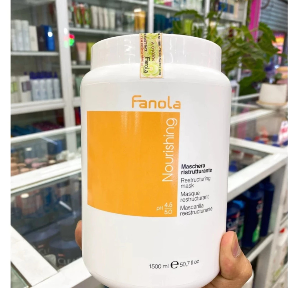Kem Ủ Tóc FANOLA Nutri Care Restructuring Mask 1500ml ủ tóc collagen phục hồi tóc hư tổn | Trunghair