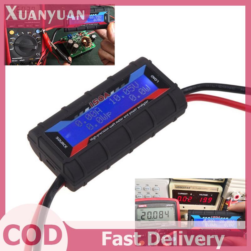 XUAN FT08 RC 150A Máy đo công suất Watt có độ chính xác cao Đèn nền LCD wattmeter VN