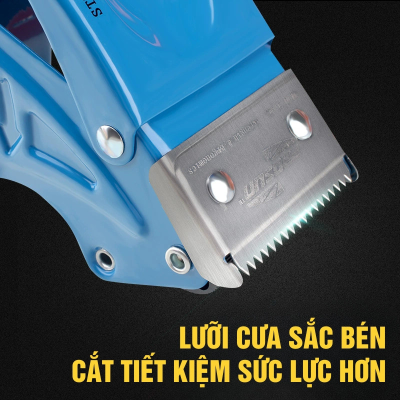 Dao Cắt Băng Keo Cầm Tay – Dụng Cụ Đóng Gói Đa Năng Răng Sắt Sắc Bén, Máy Cắt Băng Dính Tự Động Tiện Lợi Giá Rẻ