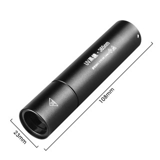 Đèn pin cực tím RATTANCO, Đèn pin UV có thể sạc lại có thể phóng to, Dụng cụ phát hiện ánh sáng đen cầm tay 365nm