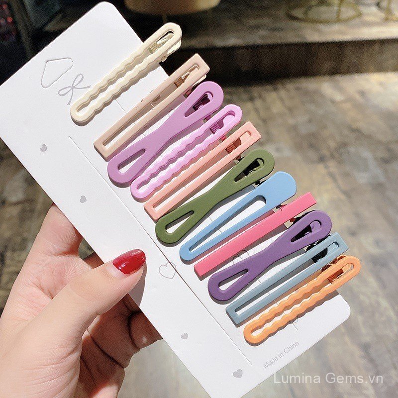 Kẹp tóc influencer phong cách mới mốt cho cô gái, kẹp đơn giản phù hợp với mũ đội đầu nữ
