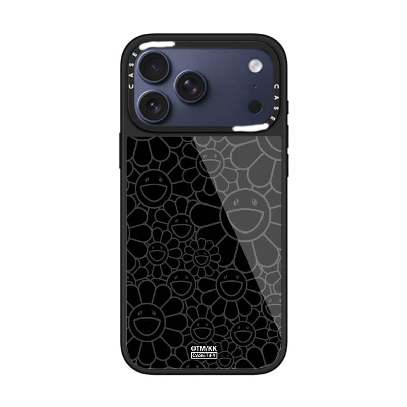 CASECASE X MULTI-FLOWERS (RAINDOW) Ốp lưng kính hút từ tính chống trầy xước cho IPhone 17 Air 16 15 14 Pro Max Plus Ốp lưng cứng có hộp khắc logo