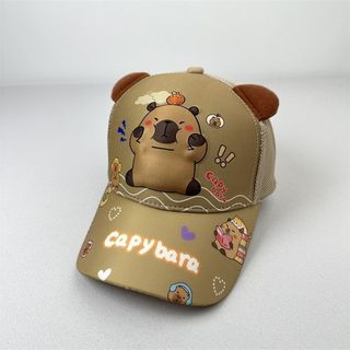 Mũ lưỡi trai Capybara cho bé 3–9 tuổi – Hoạ tiết thú siêu dễ thương, che nắng hiệu quả