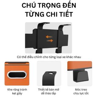 Hộp Đựng Đồ Ghế Sau Ô Tô Bọc Da Cao Cấp Nhiều Chức Năng Đựng Khăn Giấy Giá Đỡ Cốc Móc Treo Giá Đỡ Điện Thoại