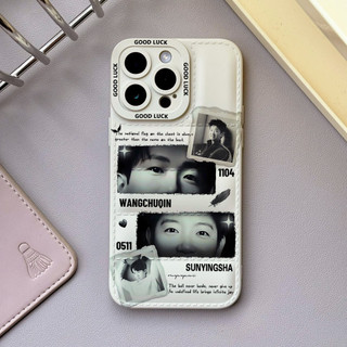 Ốp điện thoại hình ảnh đen trắng Shatou Art cho iPhone 17 / 16E / 15 Plus / 14 / 13 / 12 / 11 / Pro Max. Chống sốc rơi. Hộp đựng túi khí kiểu áo khoác silicon lỏng che phủ toàn diện