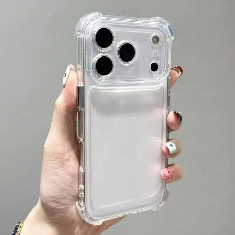 Ốp lưng điện thoại trong suốt sang trọng tương thích với iPhone 18 17 16 15 14 13 12 11 Pro Max Plus , trong suốt, chống sốc, chất liệu TPU mềm, có bốn góc giảm xóc chống rơi, ốp lưng bảo vệ mặt sau, kết hợp thẩm mỹ và bảo vệ