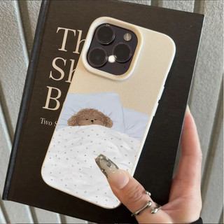 Vỏ cặp đôi chó mèo dễ thương cho IPhone 17 Pro Max 16 15 14 13 12 11 Pro Max Plus 16e 17 Air Case Cover Họa tiết động vật hoạt hình Lichee Màu kẹo mờ chống sốc