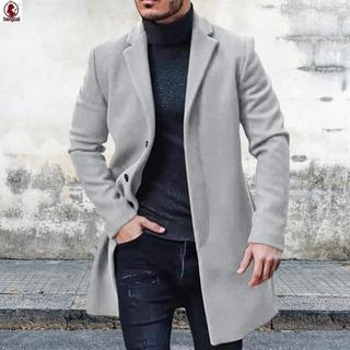 Mùa Đông - Áo Khoác Nam Slim Fit Cổ Len Pha Trộn, Thích Hợp Công Sở