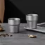 Cốc hợp kim titan ICUCKO, Cốc bia cà phê cách nhiệt cắm trại cách nhiệt 175ml, Cốc uống nước ngoài trời siêu nhẹ nhẹ tường đôi nhẹ chất lượng cao tại nhà hoặc ngoài trời
