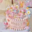 Vinyl My Melody Tea Party Series 6 Cái / bộ Hình Dễ Thương Để Bàn Đồ Trang Trí Hình Bánh Trang Trí Búp Bê