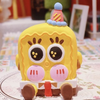 Sản phẩm mới 3D Ba Chiều SpongeBob SquarePants Pie Daxing Hương Liệu Thạch Cao Búp Bê Handmade diy Sản Xuất Tô Màu Trang Trí Máy Tính Để Bàn
