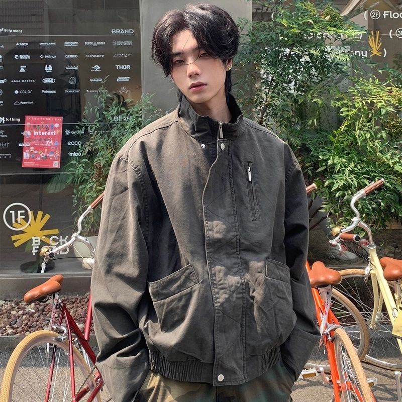 Áo khoác nam nữ style retro đường phố, vải cotton nguyên chất - phù hợp choDetroit | BigBuy360 - bigbuy360.vn