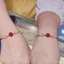 Vòng cổ và vòng tay keo đậu đỏ phong cách mới, thiết kế đơn giản - Quà tặng ý nghĩa cho cặp đôi