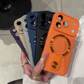 Ốp điện thoại silicon không dây từ tính vô hình sang trọng cho iPhone 17 16 15 14 13 12 11 Pro Max 17Air 14 / 15Plus Vỏ chống sốc