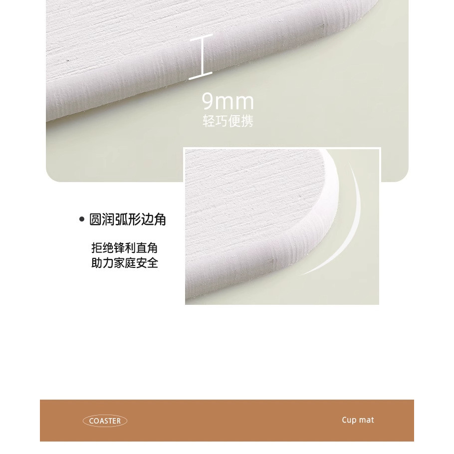 Lót Ly Hình Donut Dễ Thương | Đế Cốc Diatomite Cứng Hút Nước & Cách Nhiệt | Trang Trí Bàn Làm Việc & Phòng Khách