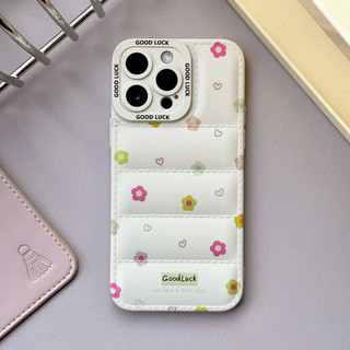 Ốp điện thoại hoa nhỏ đơn giản cho iPhone 17 / 17Air / 16E / 15 Plus / 14 / 13 / 12 / 11 / Pro Max. Chống sốc rơi. Hộp đựng túi khí kiểu áo khoác silicon lỏng che phủ toàn diện