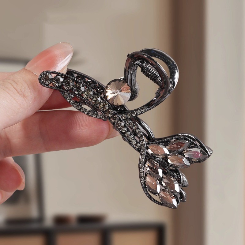 Kẹp Đuôi Cá Pha Lê Cao Cấp Dark Night Streamer - Phong Cách Kim Loại Cổ Điển