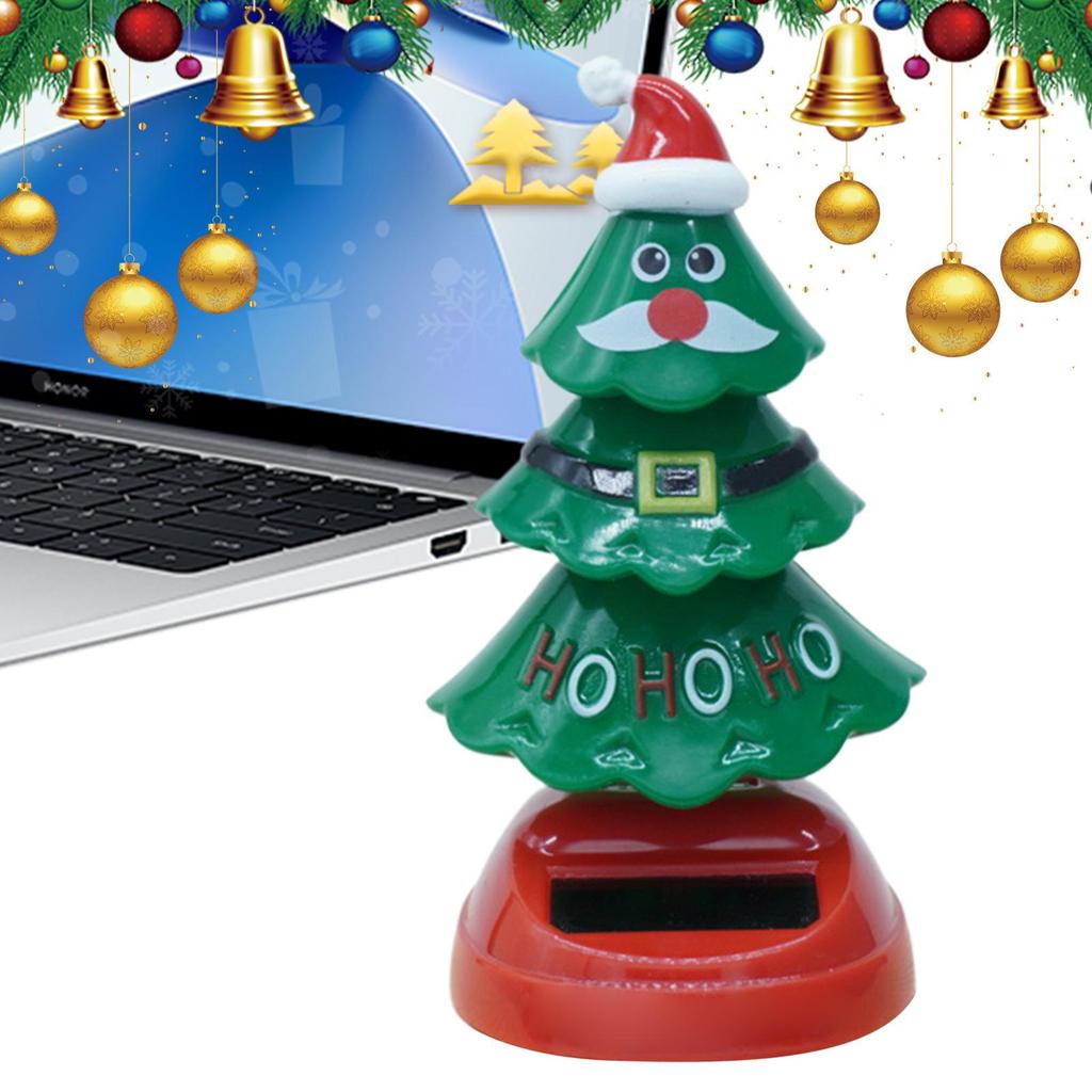 Bobblehead Cây Giáng Sinh Bảng Điều Khiển Ô Tô Bobblehead Vũ Công Cây Giáng Sinh Mới Lạ Xe Lắc Đầu Vũ Công Búp Bê Cho Bàn