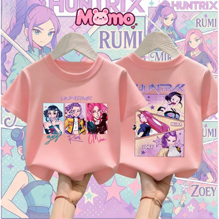Kpop Demon Hunter Huntrix Rujinu Cổ Tròn Áo Thun Unisex Trẻ Em Full Size Áo Thun