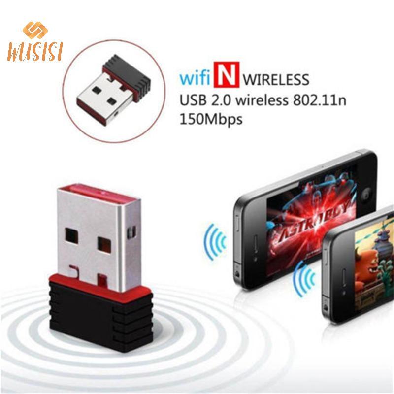 [WUSISI] usb 2.0 wifi không dây adapter mạng internet lan card 802.11n / g / b máy tính để bàn MỚI