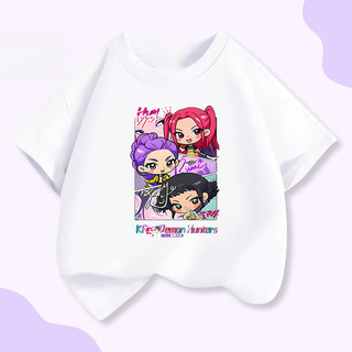 COD✅ (Hồ Chí Minh)  Áo thun in hình Hoạt hình Thợ săn Quỷ Kpop cho bé trai 2025, kiểu dáng thời trang, thoải mái mùa hè