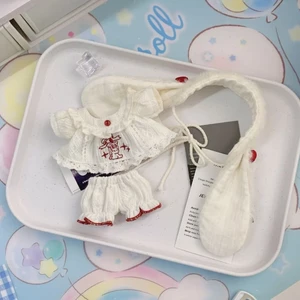 20cm Quần Áo Bé 10cm Cotton Búp Bê Quần Áo Dễ Thương Sang Trọng Thỏ Bộ Đồ Ngủ Đầm Búp Bê Trang Phục Phù Hợp Với 3.2