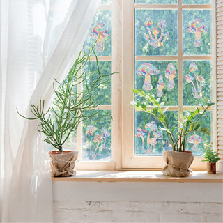 Đề can cửa sổ Suncatcher Prism Dán cửa sổ hình trái tim Thích hợp để trang trí phòng khách