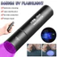 Đèn pin cực tím DUSKGLOW, Đèn pin UV cầm tay 365nm, Dụng cụ phát hiện ánh sáng đen có thể sạc lại có thể phóng to di động