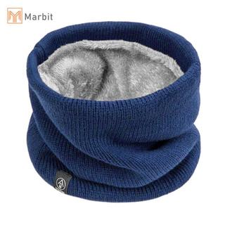 Marbit Khăn Dệt Kim Mùa Đông Ấm Ngáy Khăn Chắc Chắn Dày Len Cổ Ấm Unisex Nam Cổ Khăn Vòng Nữ Chui Đầu Khăn Mới
