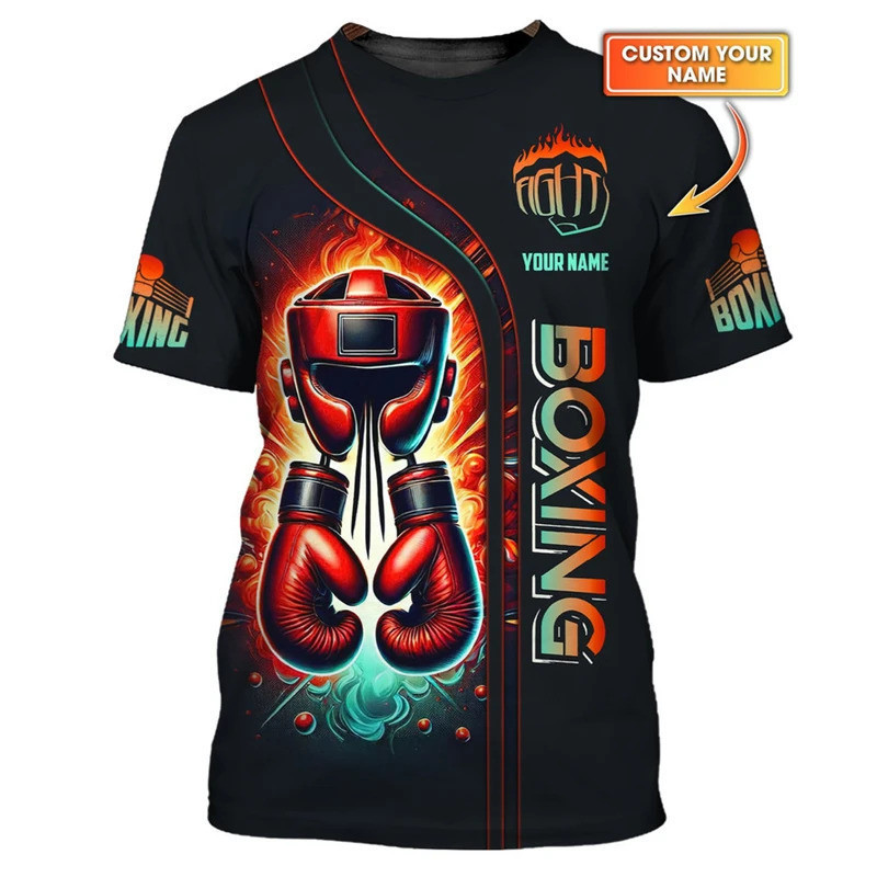 Áo thun nam họa tiết boxing 3D - Phù hợp cho luyện tập thể thao