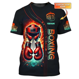 Áo thun nam họa tiết boxing 3D - Phù hợp cho luyện tập thể thao