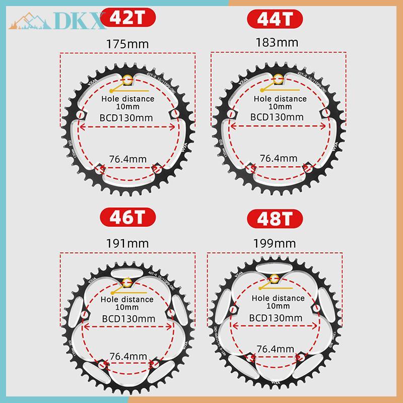 DKX 130 BCD Chainring N Wide Stars 38-60T AL7075 Bánh xích cho xe đạp đường trường Đĩa bánh răng tích cực và âm.