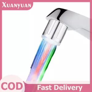 Vòi cảm biến LED 3 màu XUAN Thay đổi ánh sáng cảm giác nhiệt độ Vòi LED tự động Phát sáng Tiết kiệm nước Dòng ánh sáng Vòi sục khí Vòi phun cho phòng tắm nhà bếp VN