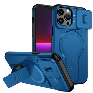 Dành Cho iphone 13 Pro Max Ốp điện thoại Trượt Camera Đứng Ẩn Từ Tính Sẵn Sàng Lưng Cứng Khung Silicon Mềm Chống Rơi Mỏng Bao