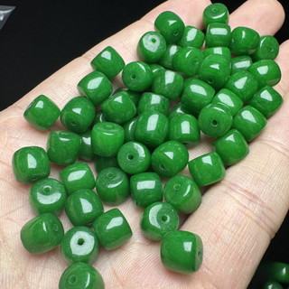 ((Hạt Jade Jasper Old 7x8mm - 20 Pieces)) | Nguyên Khối để Tự Làm Vòng Tay