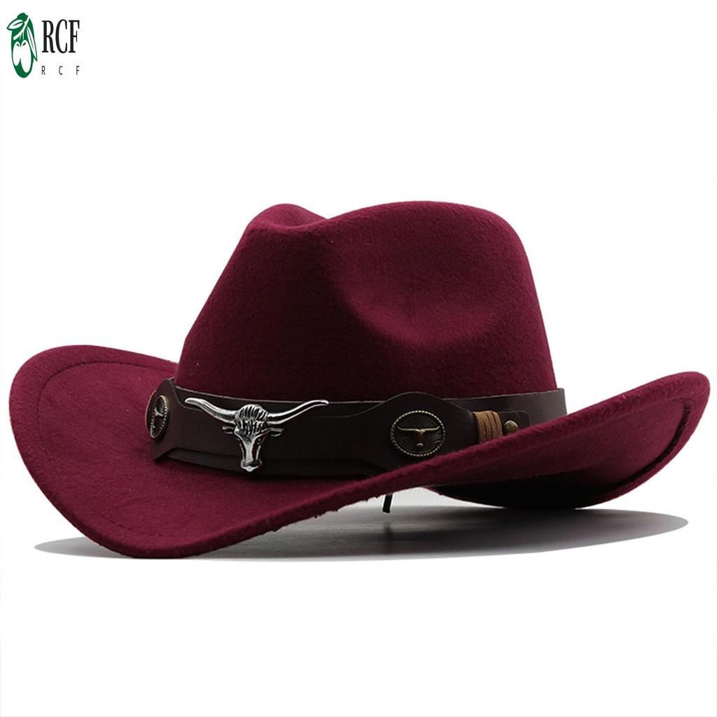 Mũ cao bồi phương Tây unisex có vành rộng, dễ dàng định hình - Phù hợp cho cả nam nữ và thanh thiếu niên
